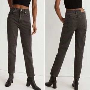 Madewell Straight Leg Jeans in Charcoal